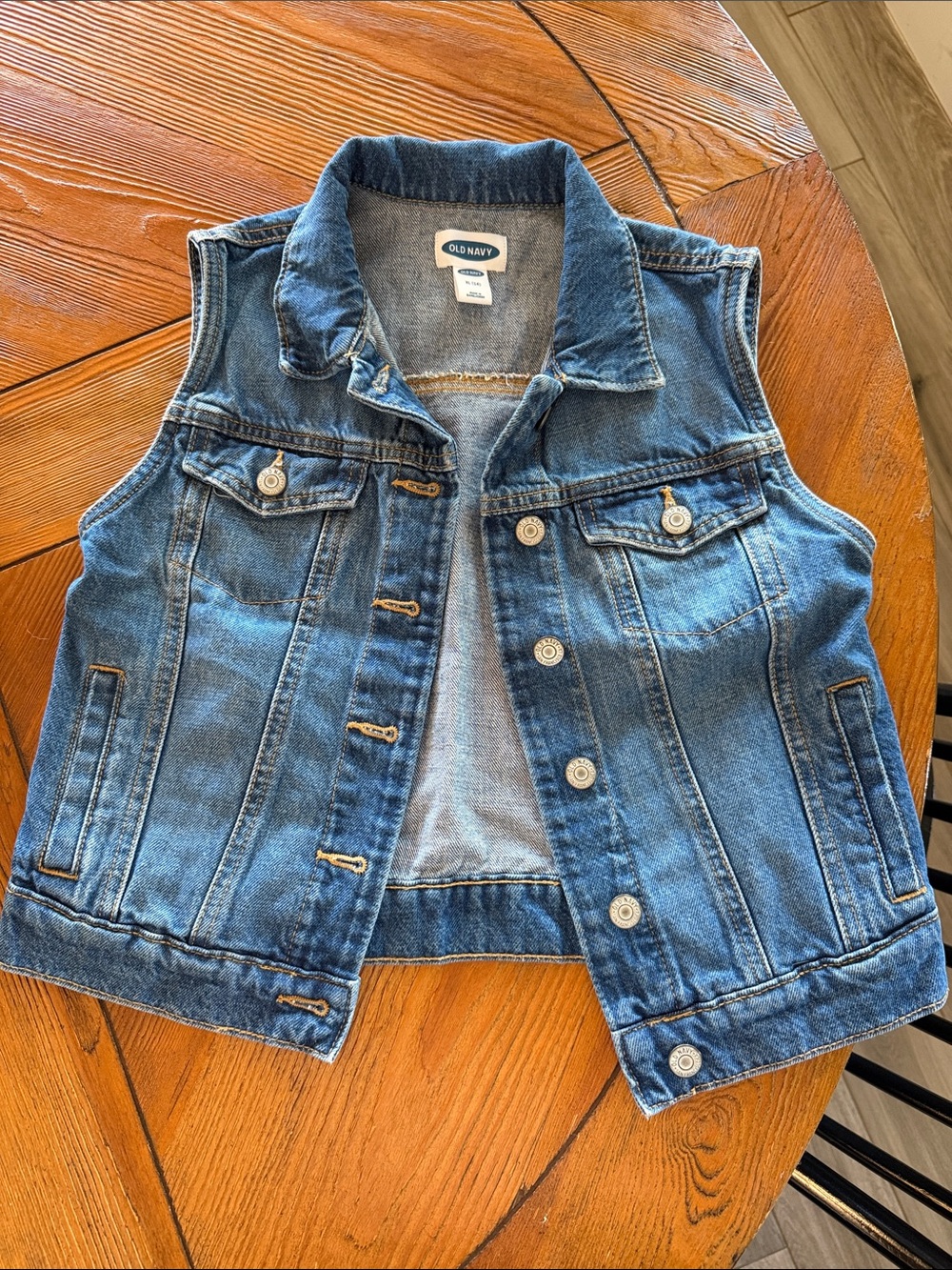 Old Navy Blue Denim Girls' Vest